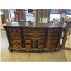 Image 5 : 12 DRAWER SOLID WOOD DRESSER W/ MIRROR