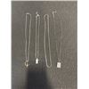 Image 1 : 4 SILVER TONE NECKLACES