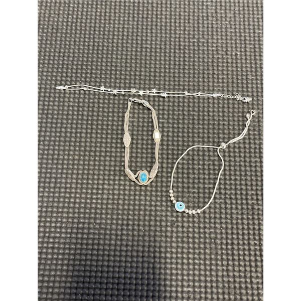 3 925 SILVER CHARM BRACELETS