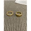 Image 1 : 2 STAMPED GOLD TONE RINGS