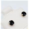 Image 3 : 10KT YELLOW GOLD NATURAL BLUE SAPPHIRE (0.15CT) EARRINGS, W/A $650.00. SAPPHIRE IS THE BIRTHSTONE FO
