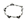 Image 1 : STERLING SILVER NATURAL BLUE SAPPHIRE (3CT) WITH CZ (0.42CT) BRACELET, W/A $1100.00. SAPPHIRE IS THE
