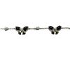 Image 2 : STERLING SILVER NATURAL BLUE SAPPHIRE (3CT) WITH CZ (0.42CT) BRACELET, W/A $1100.00. SAPPHIRE IS THE