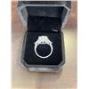 Image 3 : 5.00 CT GRA CERTIFIED ROUND BRILLIANT CUT MOISSANITE STONE VVS D COLOR SET IN CENTER WITH TRIANGULAR