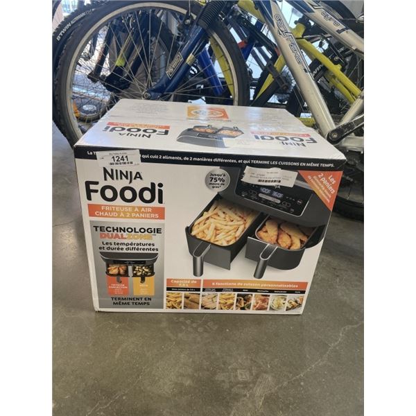 NINJA 6IN1 8QT DUALZONE AIR FRYER - TESTED WORKING, RETAIL $189
