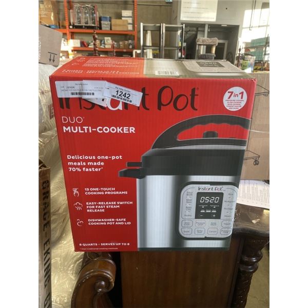 INSTANT POT DUO PLUS V5 7-IN-1 8QT ELECTRIC PRESSURE COOKER - TESTED WORKING, RETAIL $179