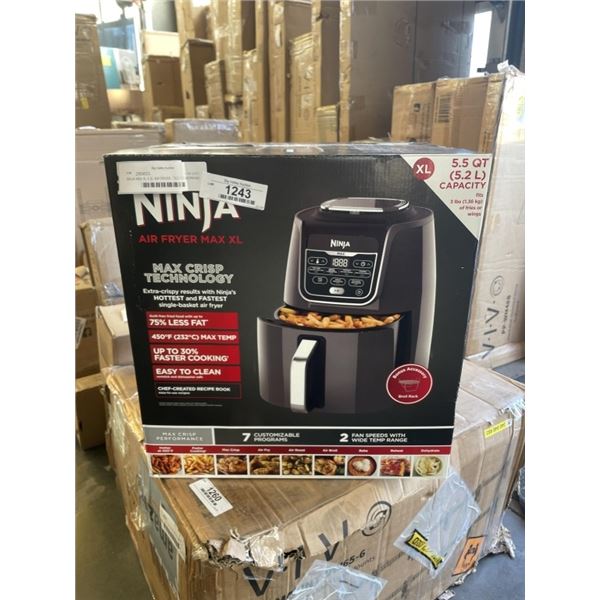 NINJA MAX XL 5.2L AIR FRYER - TESTED WORKING