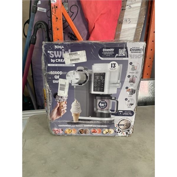 NINJA CREAMI SWIRL ICE CREAM MAKER - TESTED WORKING, RETAIL $429