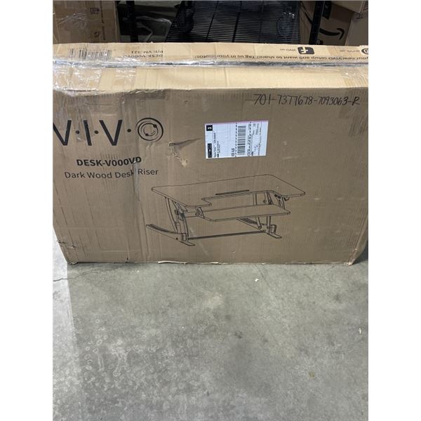 DARK WOOD DESK RISER