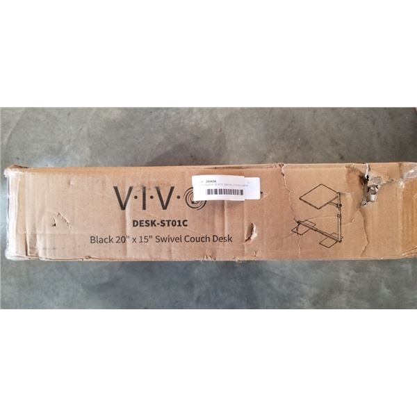 VIVO BLACK 20"X15" SWIVEL COUCH DESK