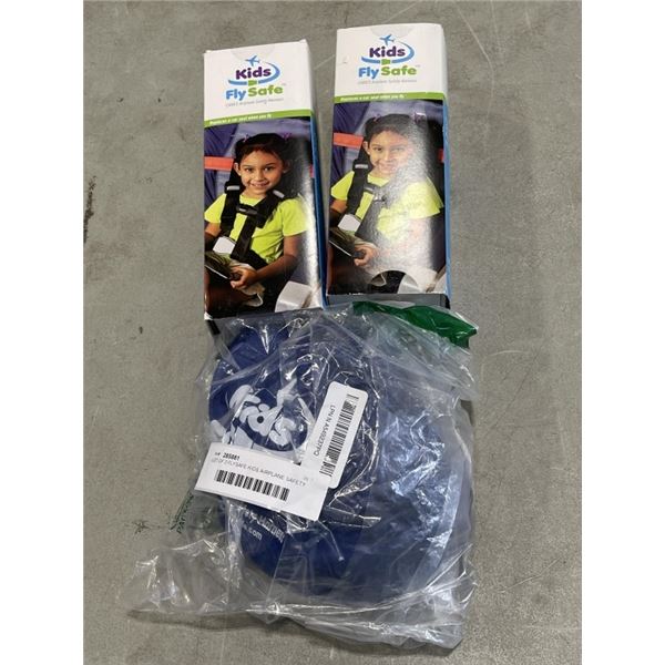 LOT OF 3 FLYSAFE KIDS AIRPLANE SAFETY HARNESS