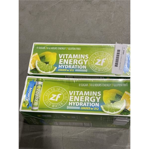 2 BOXES ZIPFIZZ LIMON 20 TUBES PER BOX