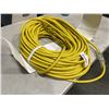 Image 3 : AS NEW HEAVY DUTY 200FT INDOOR OUTDOOR 3 WIRE GROUNDED ELECTRICAL CORD, YELLOW 12AWG