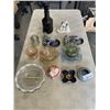 Image 1 : LOT OF ASSORTED CRYSTAL ART GLASS, CHINA, ETC