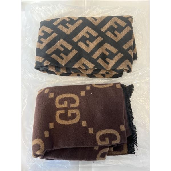 GUCCI AND FENDI SCARVES, UNAUTHENTIC