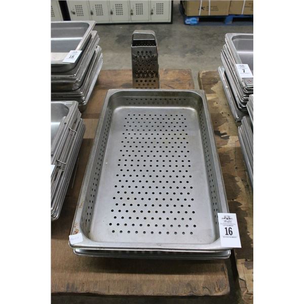 3-Full Size by 2"  Perf Pans - 3 X $