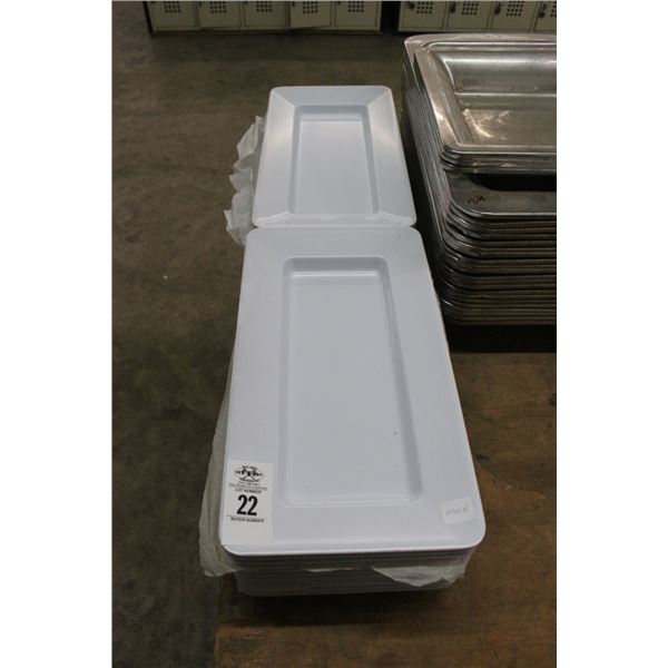 Lot of Rectangular Platters - 22