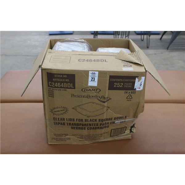 Lot of Clear Plastic Containers