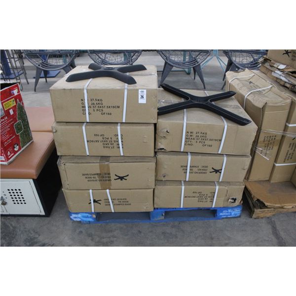 Cast Iron Stamped Table Bases - 40