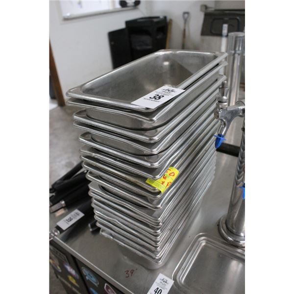 17- 1/3 Size by 4"  Insert Pans - 17 X $