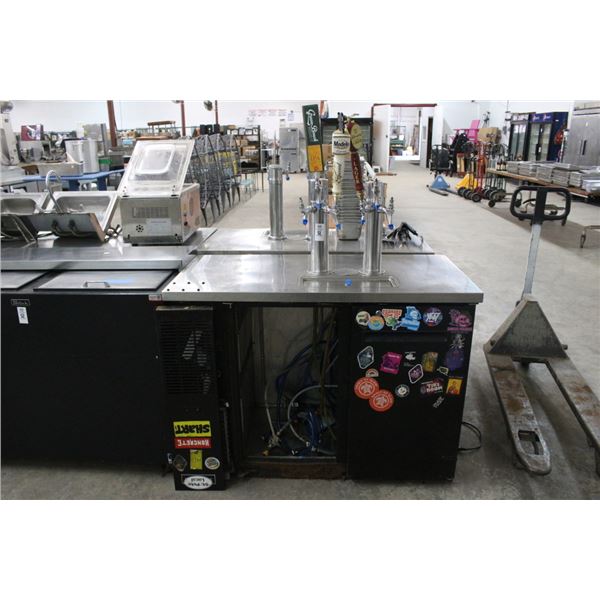 Spartan 4'  Ref. 6 Keg Cooler - Works Missing Door