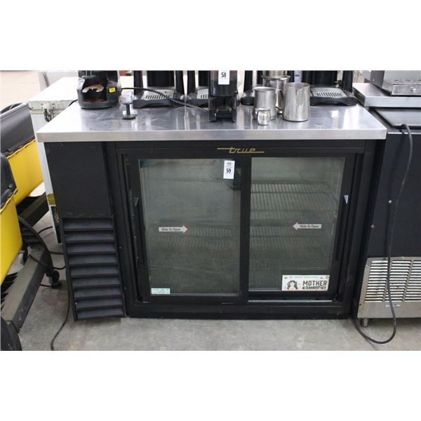 True 4'  2 Slide Door Ref. Bottle Merchandiser