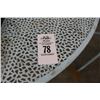 Image 2 : 3-Blue Round Patio Tables - 3 X $