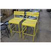 Image 1 : Yellow Bar Stools - Pair