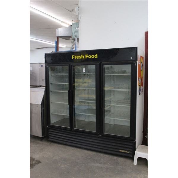 True # GDM-72  3 Glass Door Ref. Merchandiser