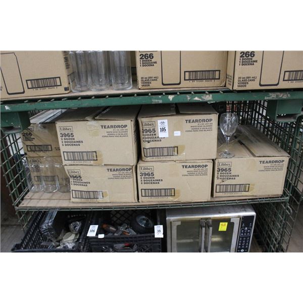 5 Libbey Case of Wine Glases - 5 X $