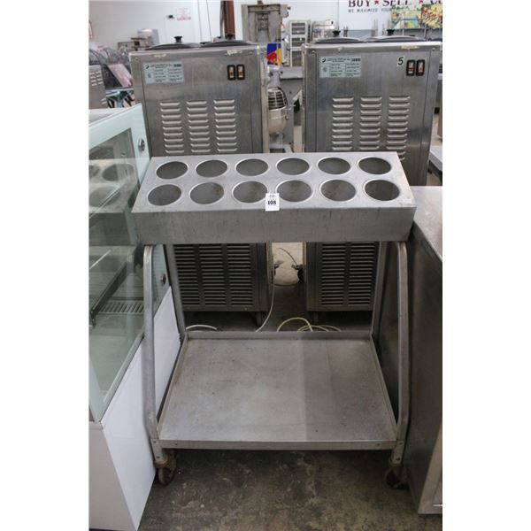 Cart w/Utensil Bin