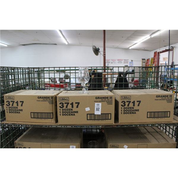 3-Libbey Case of Duco Grande Glasses - 3 X $