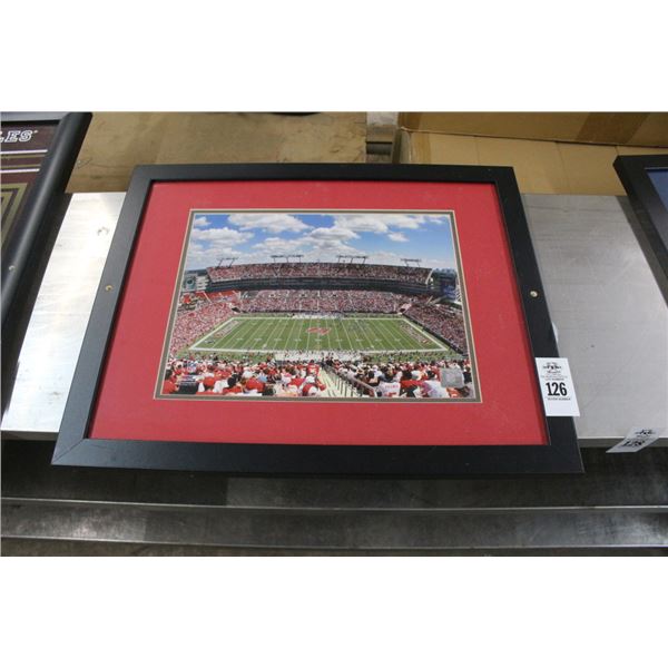 TB Bucs Framed Stadium Photo - 18"  X  15"