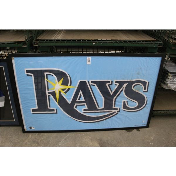 TB Rays Framed Banner - 5'  X  3'