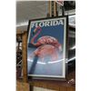 Image 1 : Florida Pink Flamingo Framed Poster