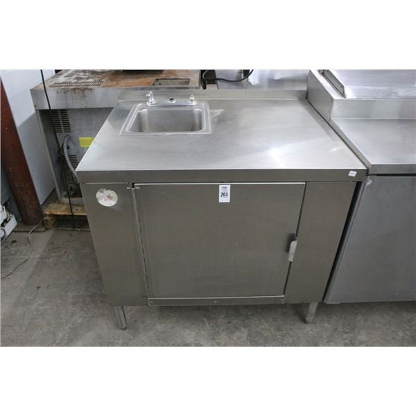 S/S  3 Cabinet w/Sink