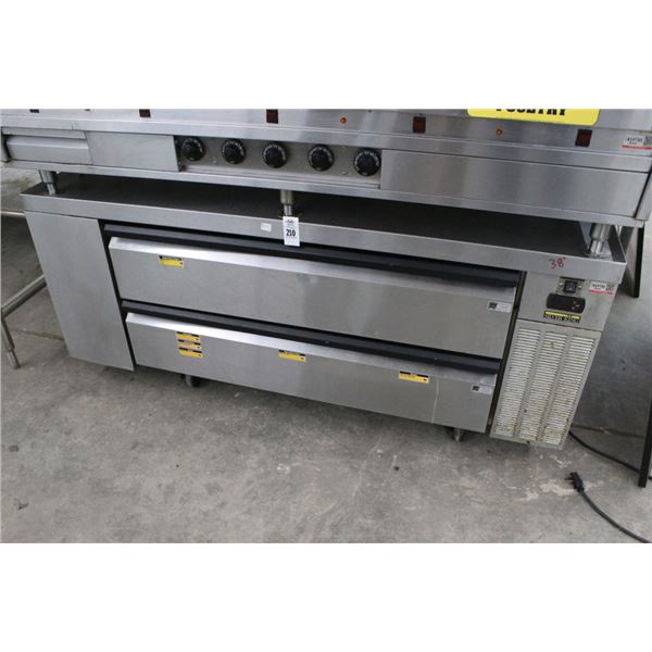 Silver King 2 Drawer Ref. Chefs Base  (38 Degrees)