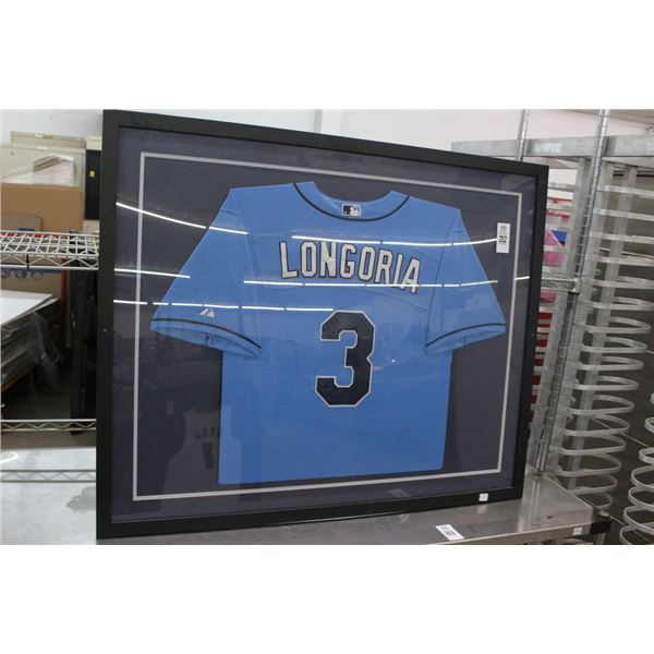 Evan Longoria Framed Jersey  3'  X  3'