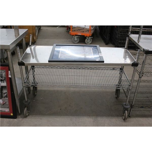S/S  2 Shelf Metro Cart