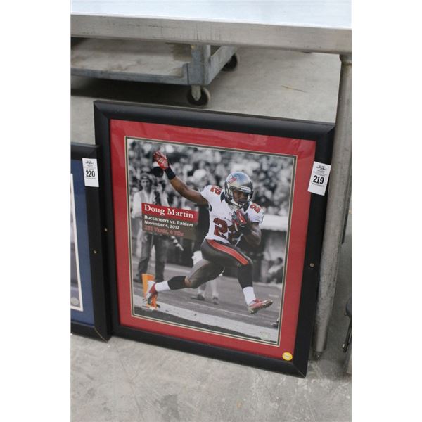 Framed Doug Martin Photo
