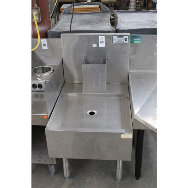 Krowne S/S Backbar Drain Table