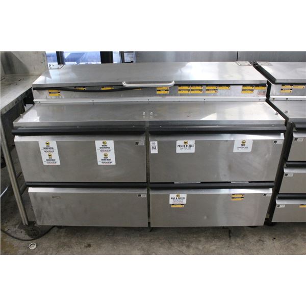 Inspire 5  4 Drawer Ref. Pizza Prep Unit   (39 Degrees)