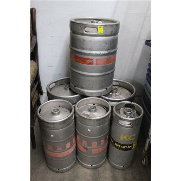 6-Beer Kegs - 6 X $