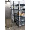 Image 1 : Black Coater 5 Shelf Rolling Rack