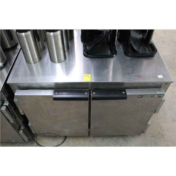 Beverage Air 2 Door Ref. Worktop Reach In  (38 Degrees)