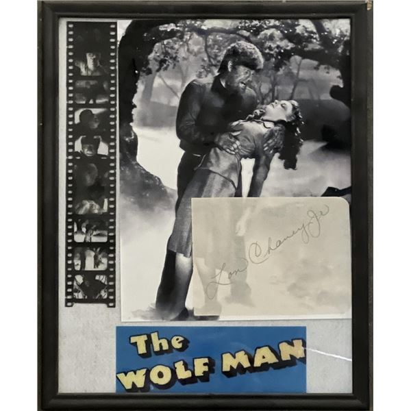 Lon Chaney Jr. original signature collage.