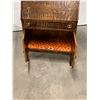 Image 10 : Antique Quarter Sawn Oak Secretary Desk & Bookcase - Approx: 30.5 x 16.25" & 64"T