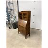 Image 6 : Antique Quarter Sawn Oak Secretary Desk & Bookcase - Approx: 30.5 x 16.25" & 64"T