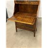 Image 7 : Antique Quarter Sawn Oak Secretary Desk & Bookcase - Approx: 30.5 x 16.25" & 64"T