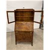 Image 8 : Antique Quarter Sawn Oak Secretary Desk & Bookcase - Approx: 30.5 x 16.25" & 64"T